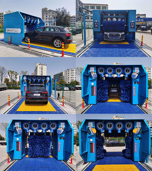 凱沃KW-05LF系列高節(jié)能款-無人值守洗車設(shè)備 地址：蒼南縣公安局交警大隊(duì)停車場