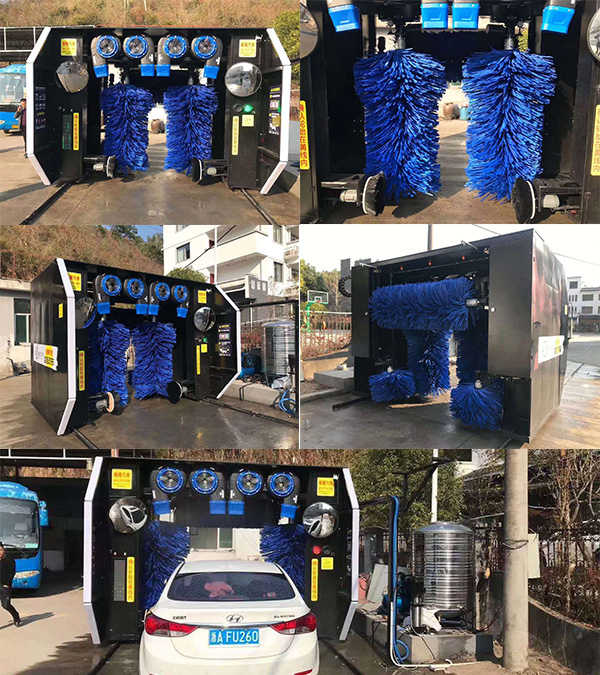 中國杭州振騰氣修（黑色）美嘉德龍門7刷洗車機(jī)安排測試現(xiàn)場拍攝1